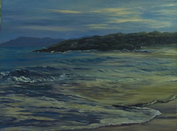 Irish Shore at Sunset
oil on canvas
18” x 24”